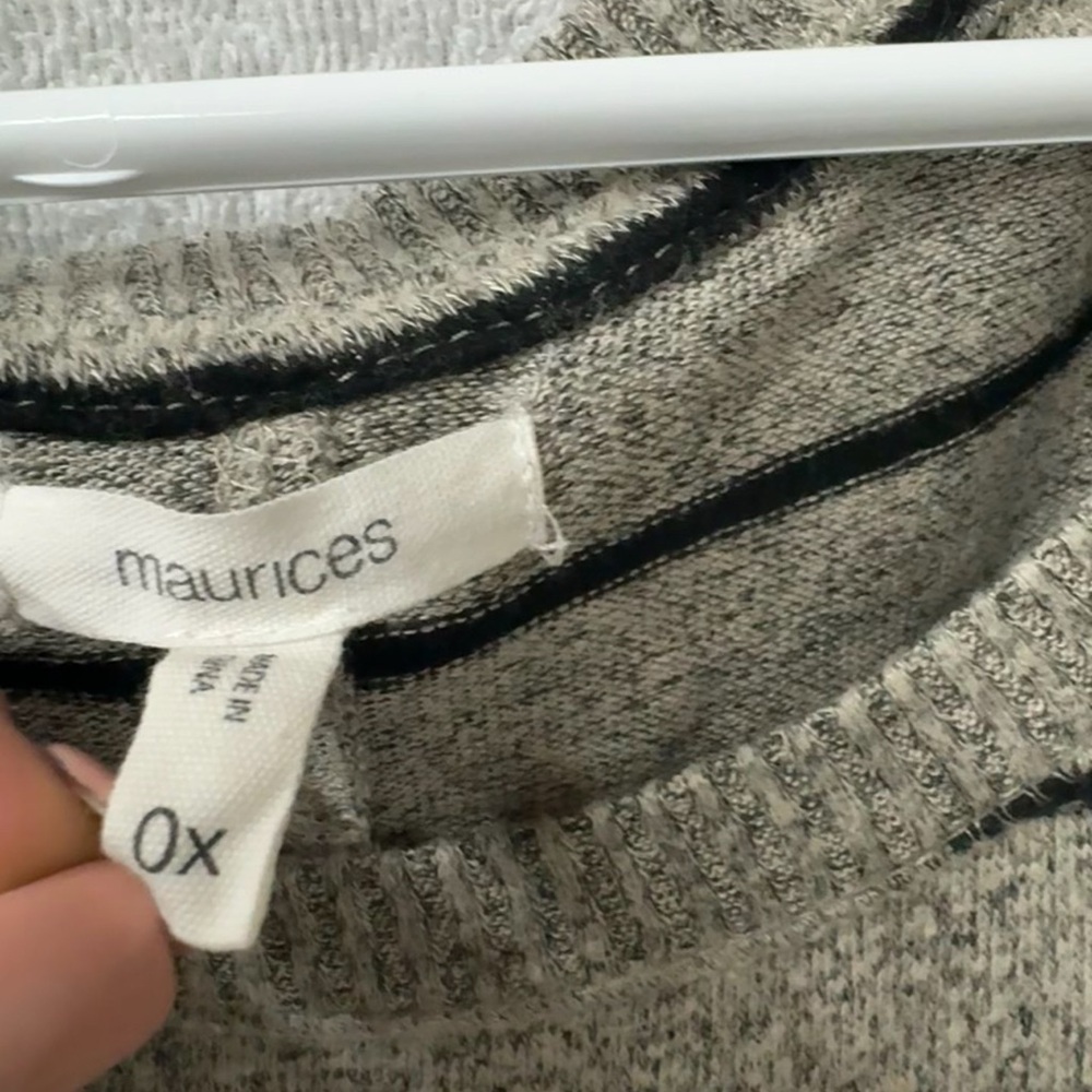 Maurices Heather Gray Knit Top - Picture 3 of 3
